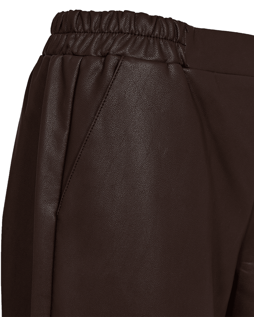VEGGY SKINNLOOK BUKSE - BRUN