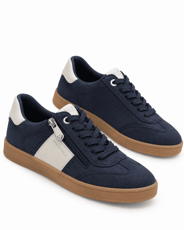 SNEAKERS - NAVY/CREAM