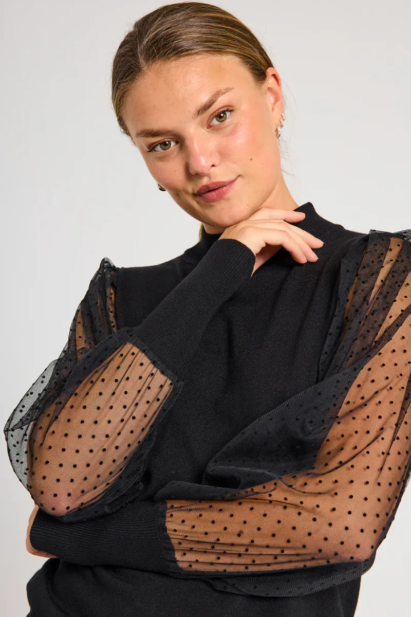 DOTKA GENSER M/BLING - SORT
