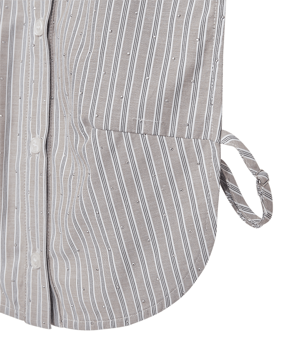 RESA SKJORTEKRAGE - TAUPE / HVIT