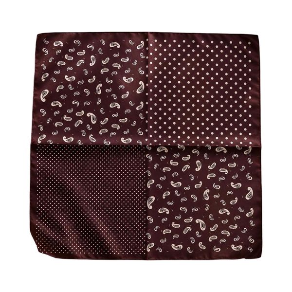 Hovedbilde SKJERF SILKELOOK PAISLEY - BRUN