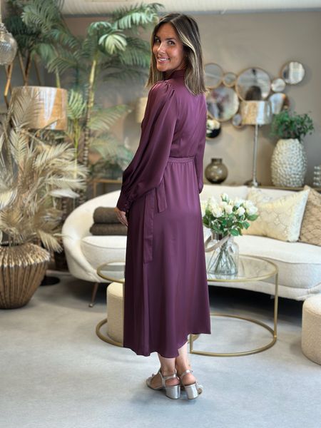 Hovedbilde ENNA RAVENNA WRAP KJOLE - PLOMME
