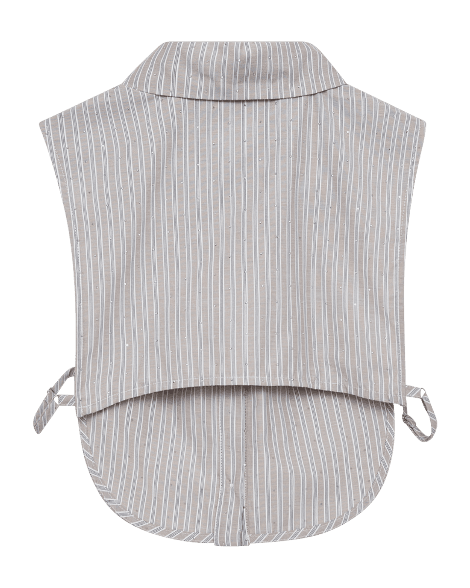 RESA SKJORTEKRAGE - TAUPE / HVIT