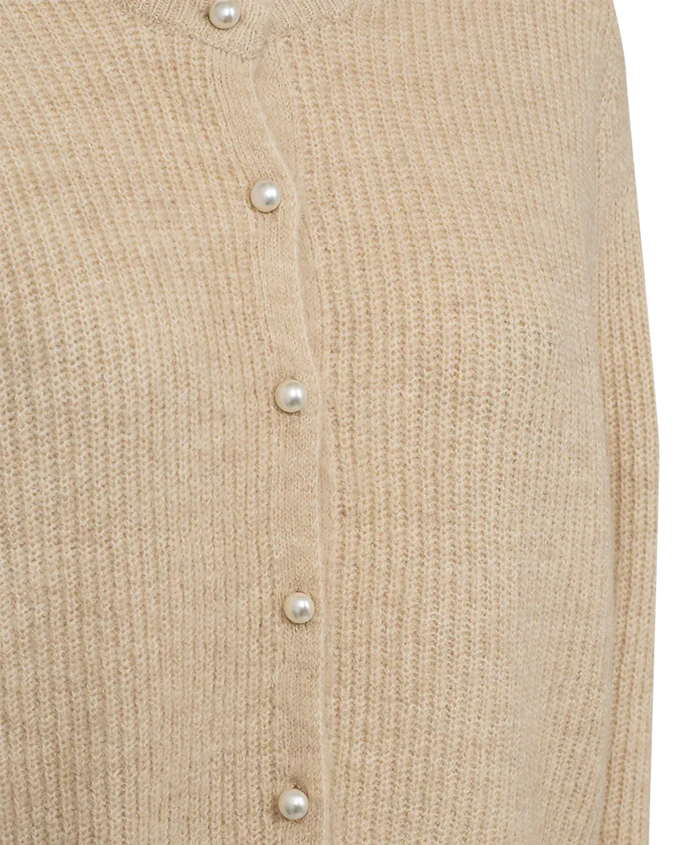 PEARL CARDIGAN - MOONBEAM MELANGE