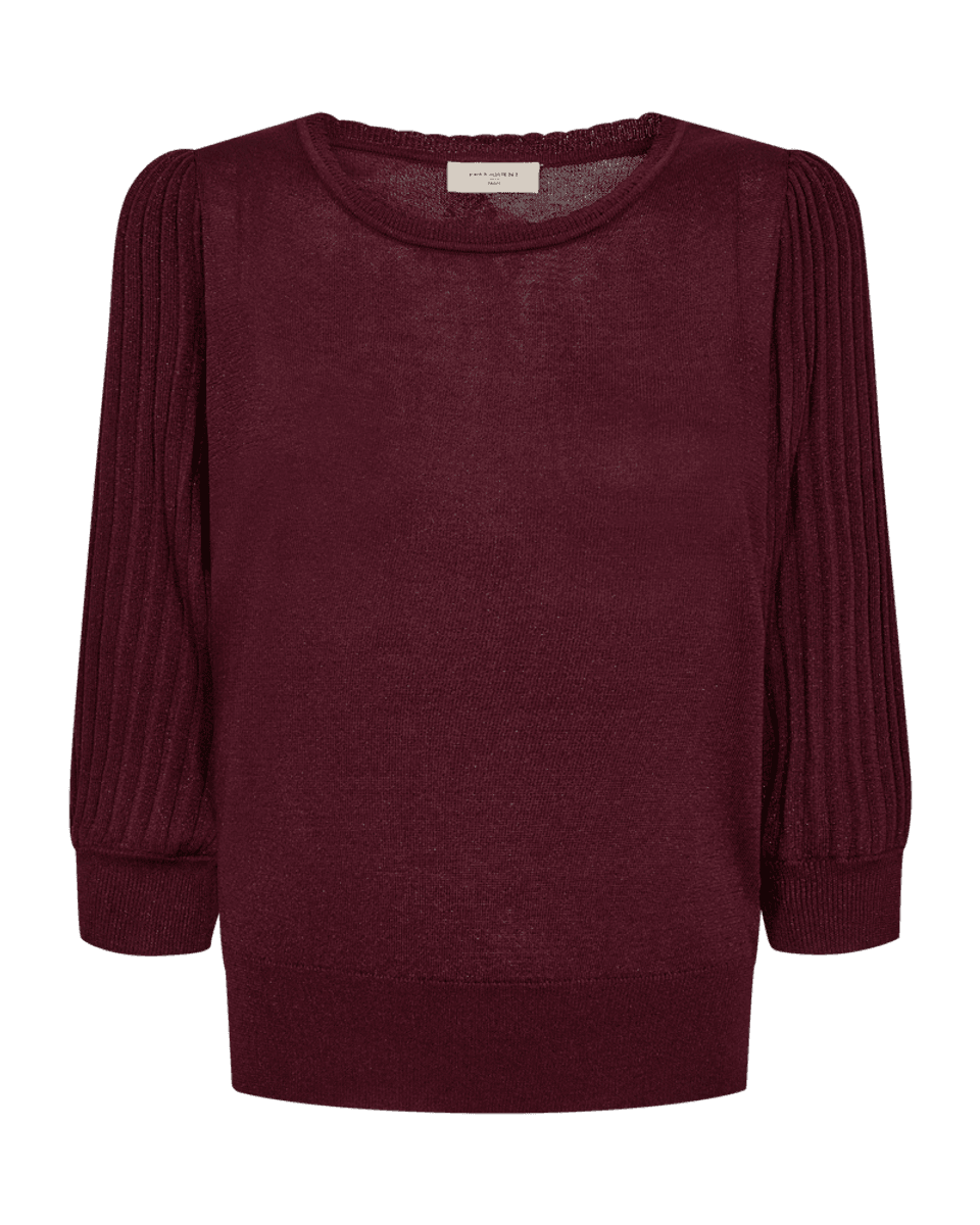 GLITTA PULLOVER M/LUREX - PLOMME