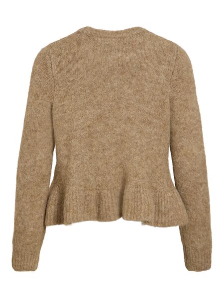 Hovedbilde BOWS KNIT GENSER M/VOLANG - CAMEL MELERT