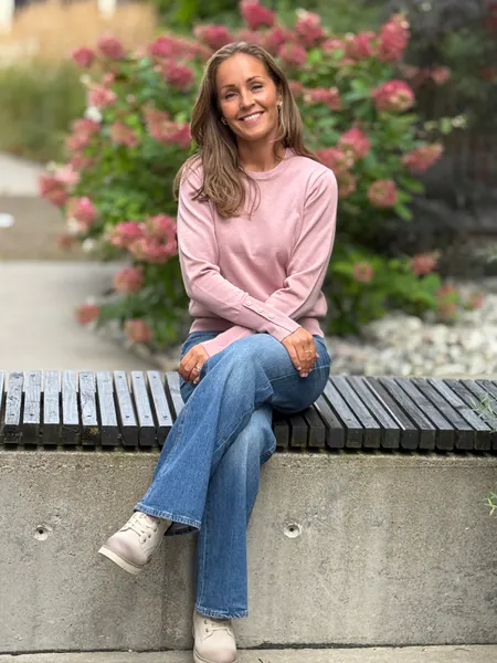 Hovedbilde KATIE GENSER M/PERLEKNAPPER -  PALE MAUVE ROSA