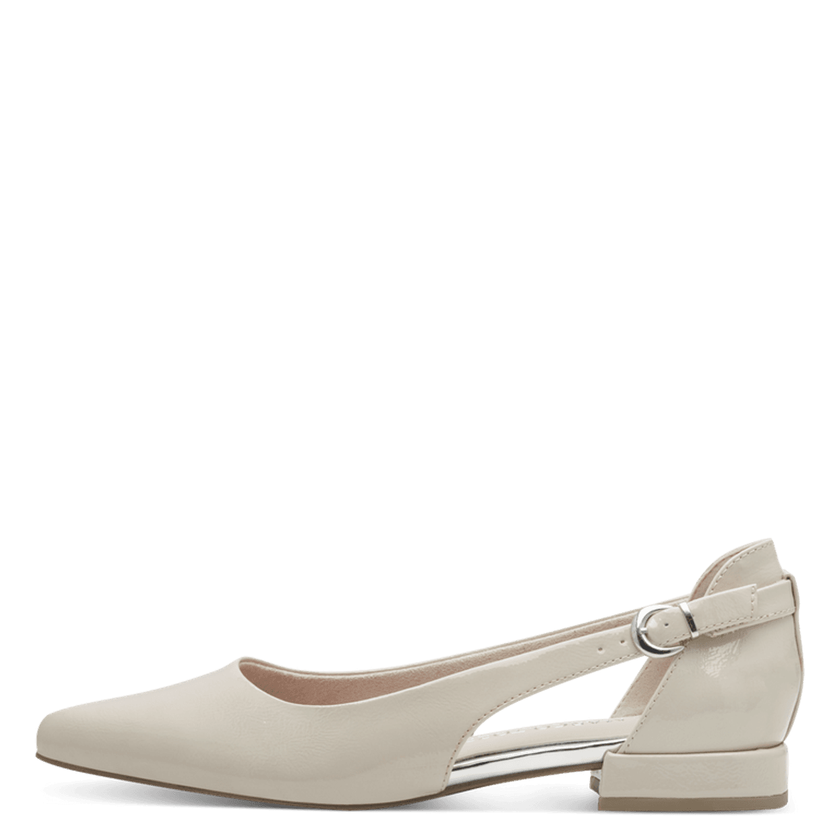 PUMPS LAV M/SPENNE GLOSSY - SAND