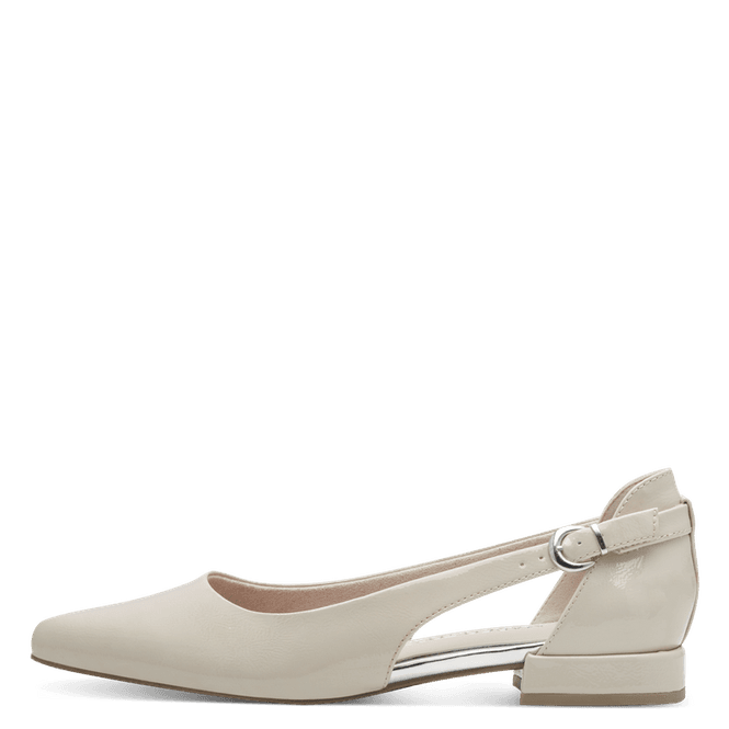 Hovedbilde PUMPS LAV M/SPENNE GLOSSY - SAND