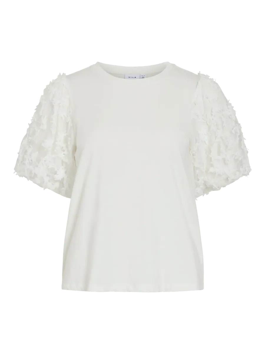 ONESCA TOPP M/EMBRO ERM - HVIT