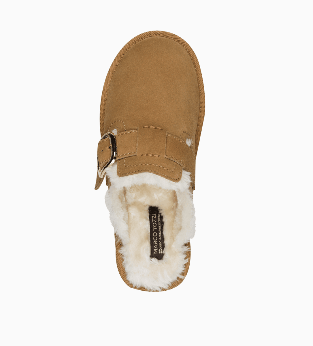 PLATFORM TØFFEL M/SPENNE - COGNAC