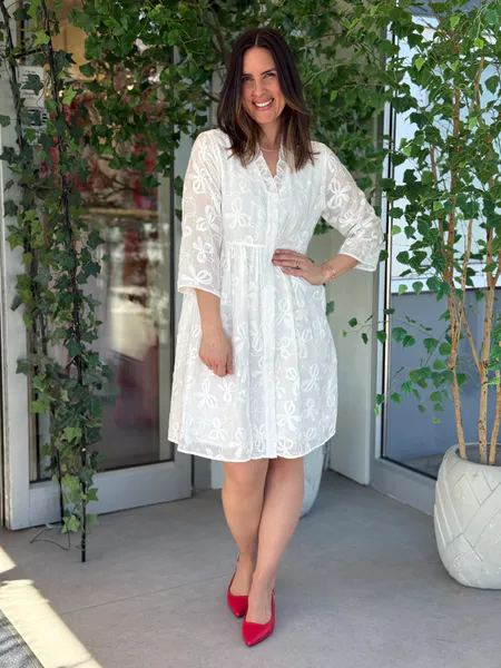 Hovedbilde RANDY EMBRO KJOLE - OFFWHITE