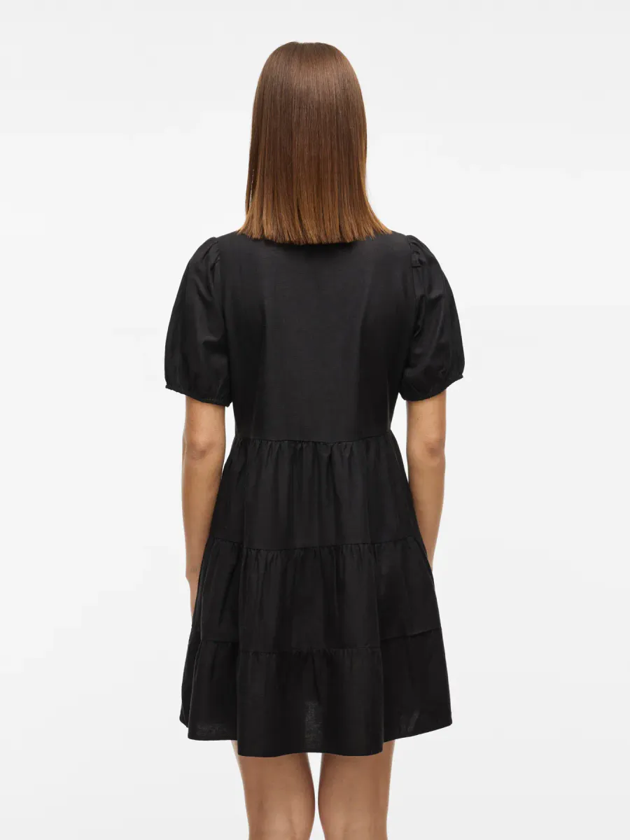 PRISILLA KJOLE V/HALS - SORT