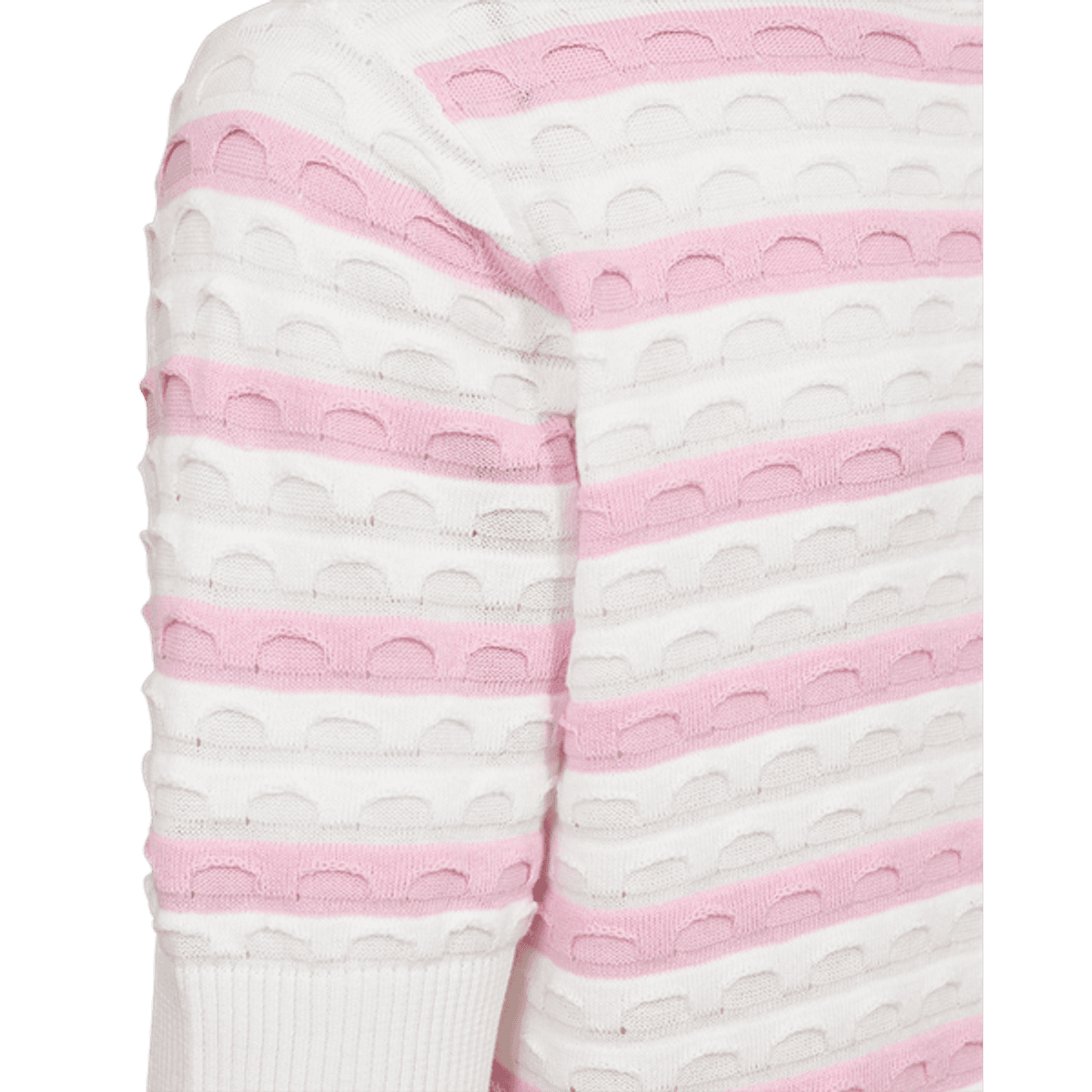 DODO GENSER STRIPES - OFFWHITE/ROSA