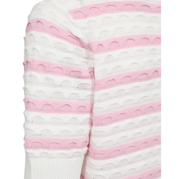 Hovedbilde DODO GENSER STRIPES - OFFWHITE/ROSA