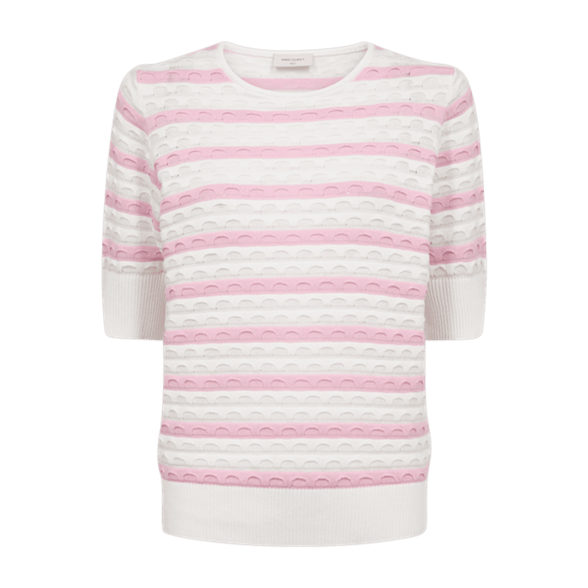 DODO GENSER STRIPES - OFFWHITE/ROSA