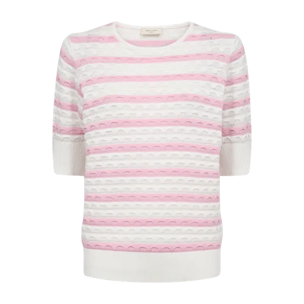 Hovedbilde DODO GENSER STRIPES - OFFWHITE/ROSA