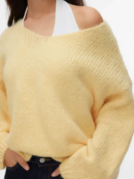 Hovedbilde MAYBE GENSER V-HALS - GUL