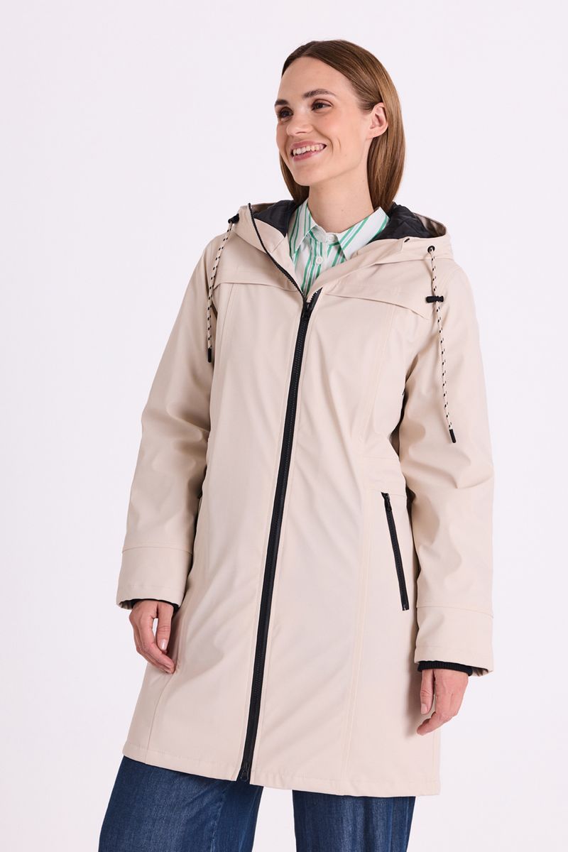 RAIN JAKKE M/HETTE - MOONBEAM