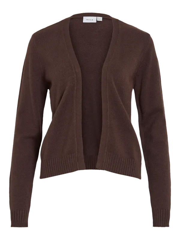VIRIL KORT CARDIGAN - BRUN