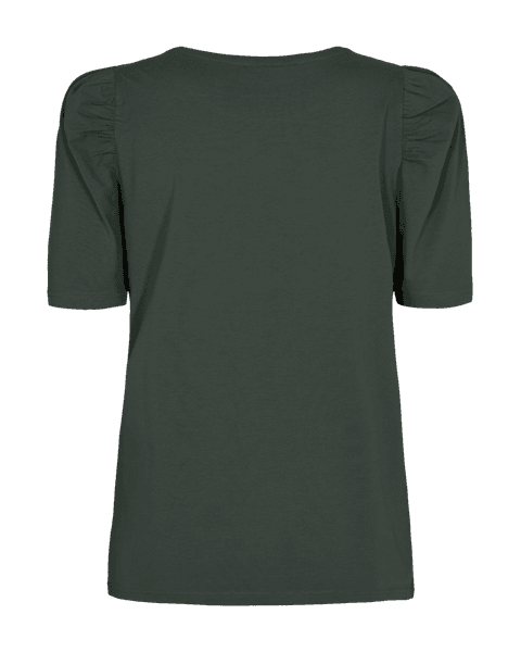 Hovedbilde FENJA T-SHIRT M/PUFFERM - MØRK GRØNN