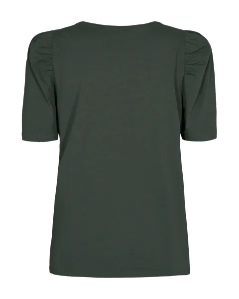 Hovedbilde FENJA T-SHIRT M/PUFFERM - MØRK GRØNN