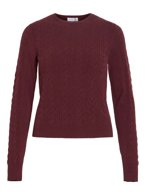 Hovedbilde KERRY CABEL KNIT GENSER - PLOMME
