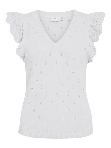 Hovedbilde MARLEA STRIKKET TOPP - OFFWHITE 