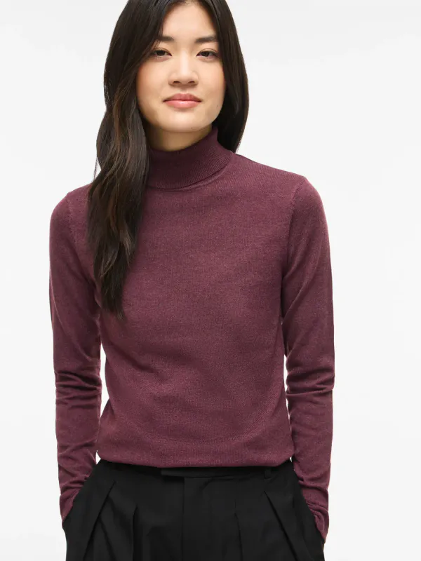 MALU ROLL NECK - PLOMME