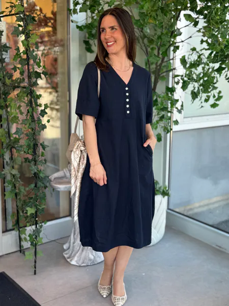 Hovedbilde LAVA KJOLE V-HALS - NAVY