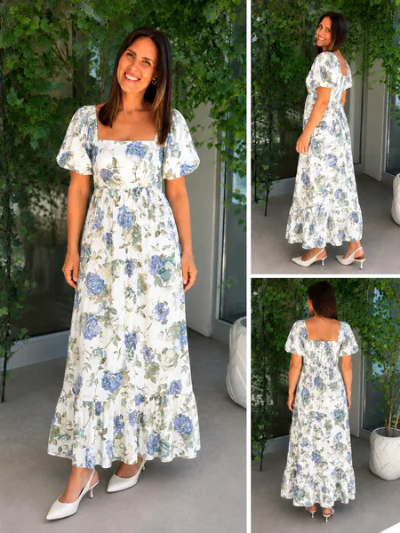 Hovedbilde FLOLA FLOWER KJOLE - LYSBLÅ