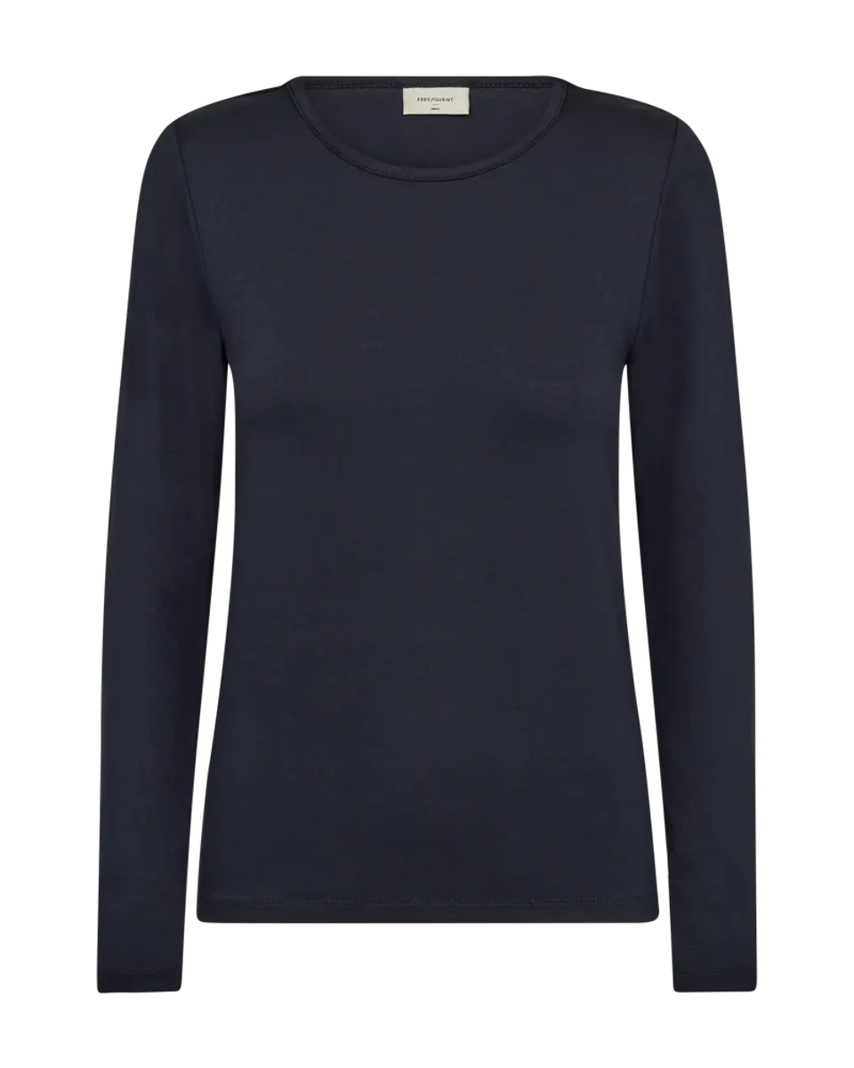 LIANA TOPP M/RUND HALS - NAVY