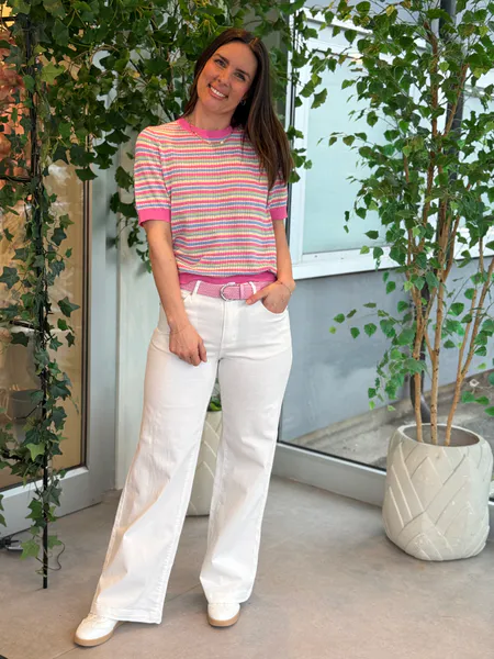 Hovedbilde VEGA FLARE JEANS 80 CM - HVIT