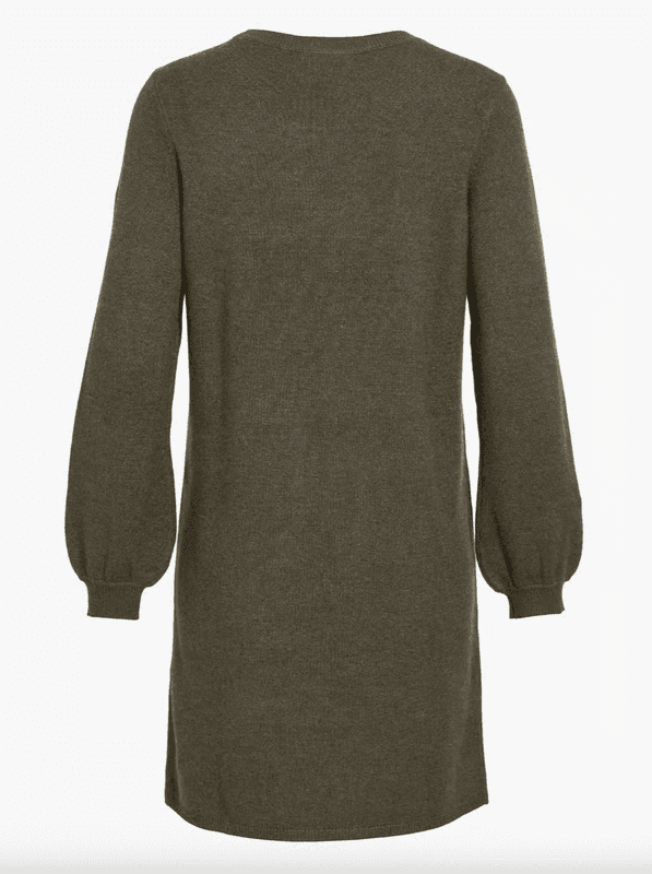 VIRIL KNIT KJOLE - OLIVEN