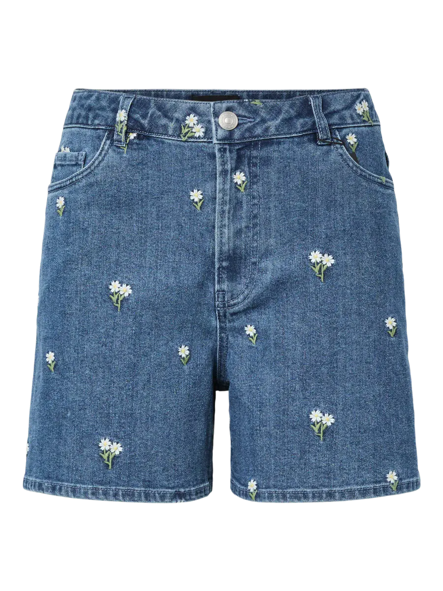 FLORA EMBRO SHORTS - MEDIUM BLÅ