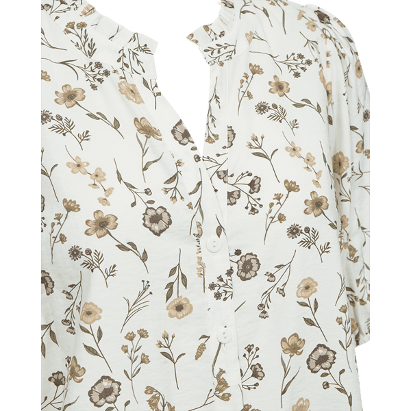 Hovedbilde MOLLI BLUSE FLOWERS - OFFWHITE/SAND