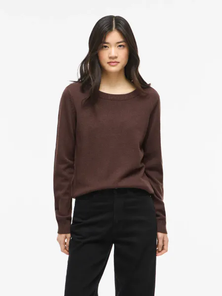 Hovedbilde VIRIL GENSER O-NECK - BRUN