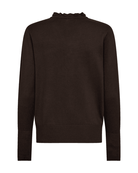 Hovedbilde KATIE GENSER FRILL & V-HALS - BRUN