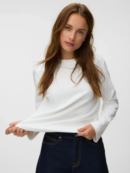 Hovedbilde NAIMA TOPP M/LANG ERM - OFFWHITE