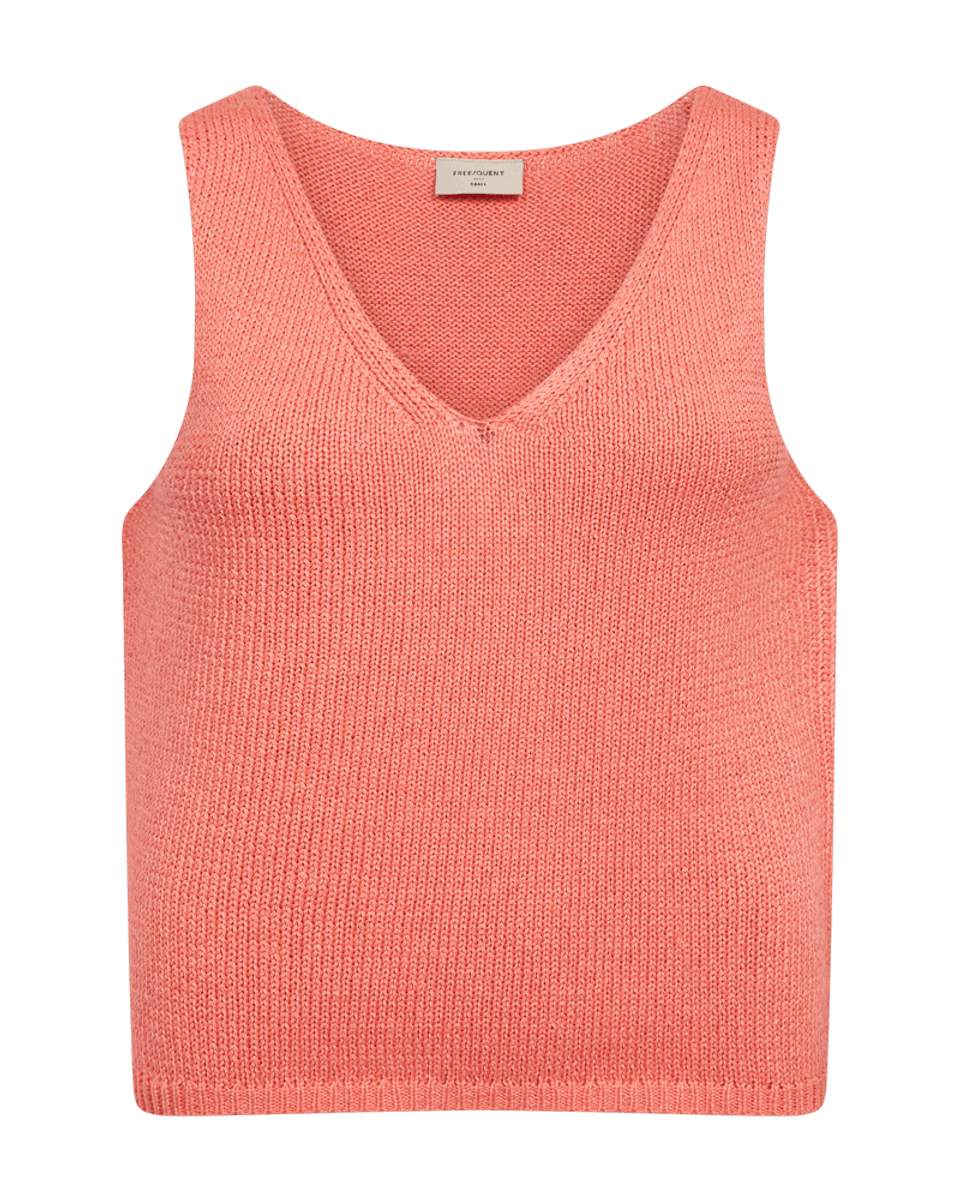 CALIVA STRIKKET TOPP - ORANGE
