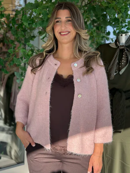 Hovedbilde LULU CARDIGAN - PALE MAUVE