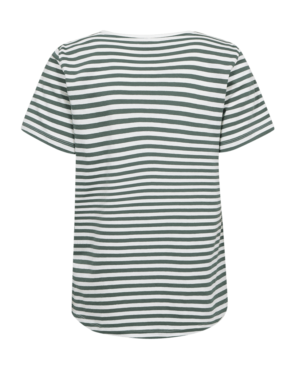 MIAN T-SHIRT - OFFWHITE/GRØNN