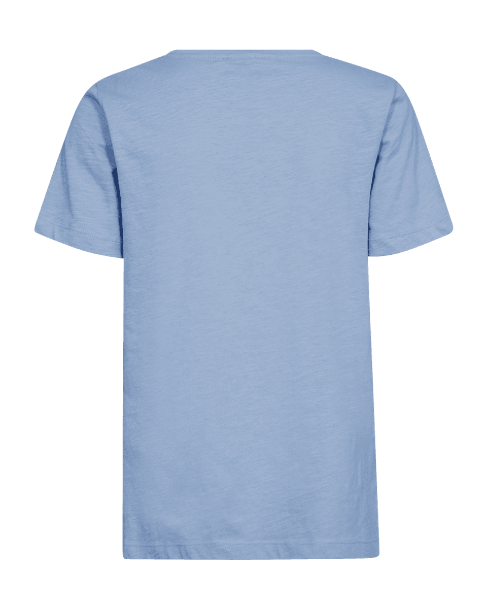 VIVA T-SHIRT RUND HALS - LYSBLÅ