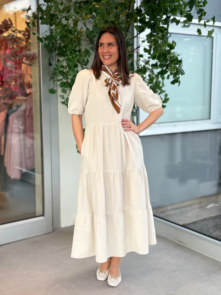 Hovedbilde PRISILLA KJOLE LANG - NATURAL