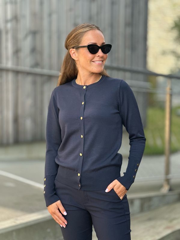 KATIE CARDIGAN M/GULLKNAPPER - SALUTE