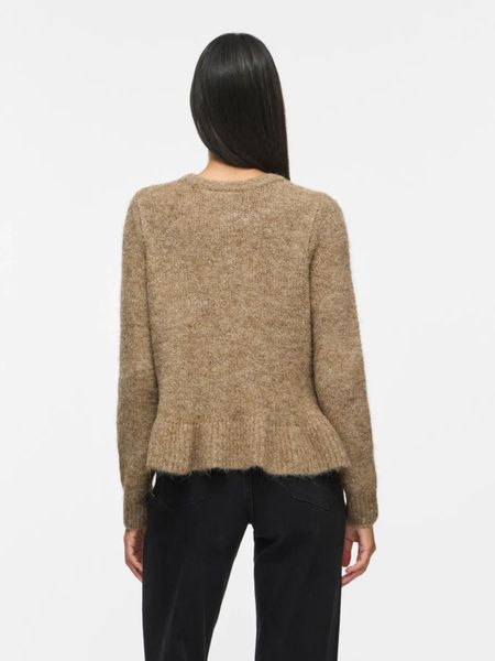 Hovedbilde BOWS KNIT GENSER M/VOLANG - CAMEL MELERT