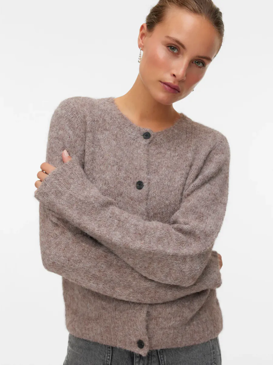 NOVAH CARDIGAN - TAUPE MELERT