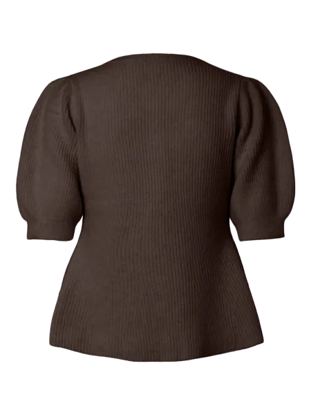 Hovedbilde SILLY CARDIGAN M/ PUFF ERM - BRUN