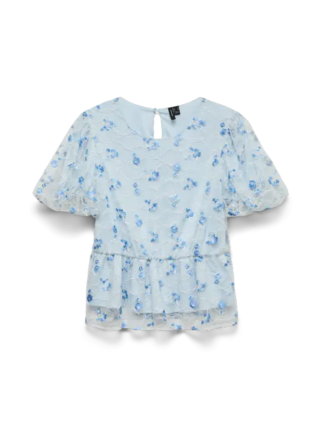 Hovedbilde MILLA BLUSE TOPP - LYSBLÅ