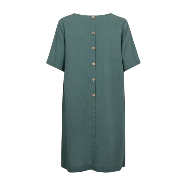 Hovedbilde LAVA KJOLE M/KNAPPER BAK - GRØNN